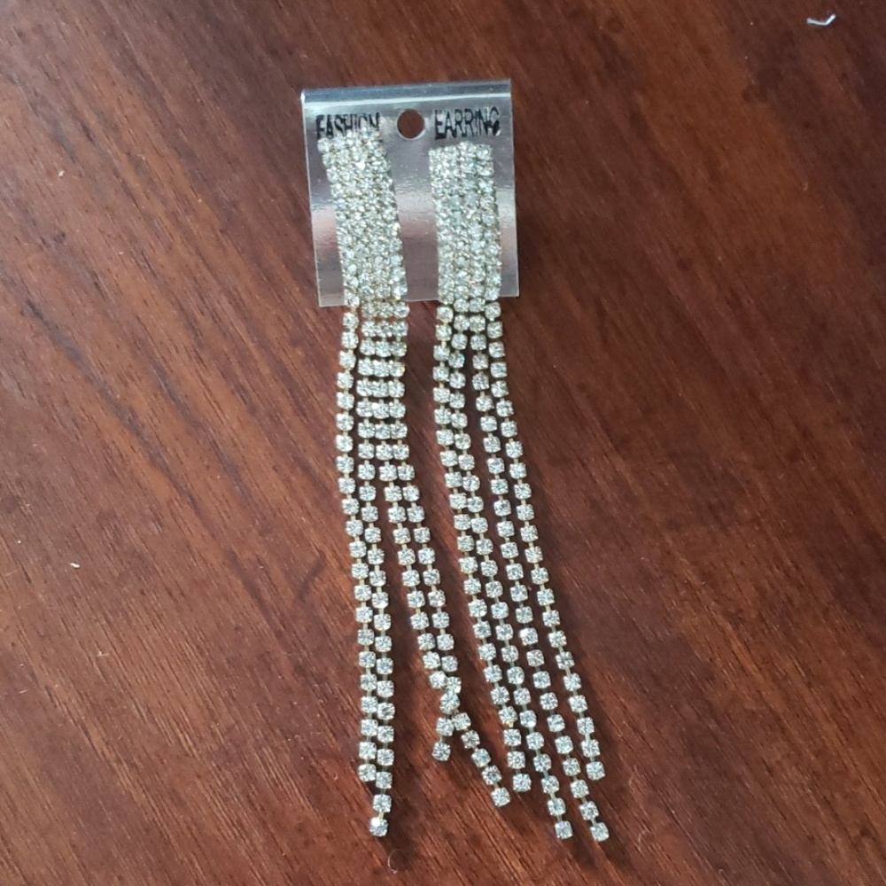 Rhinestone Chandelier Earrings